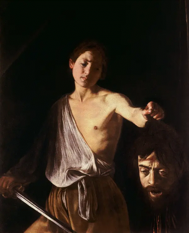 Caravaggio David with the Head of Goliath Psychoanalysis Vs. Healing Culture Melbourne Clinical Psychologist Richmond